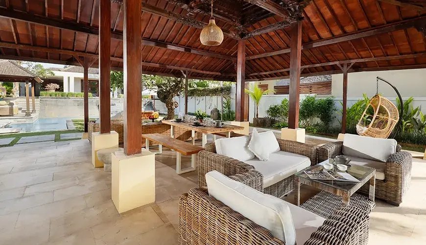 Villa Camini - ruang duduk / pemandangan