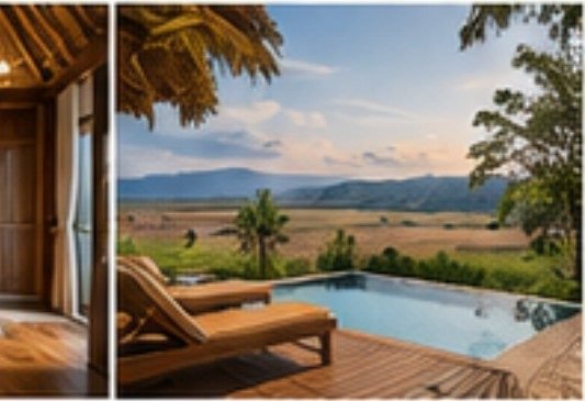 Villa Savanna Uma - ruang duduk / pemandangan